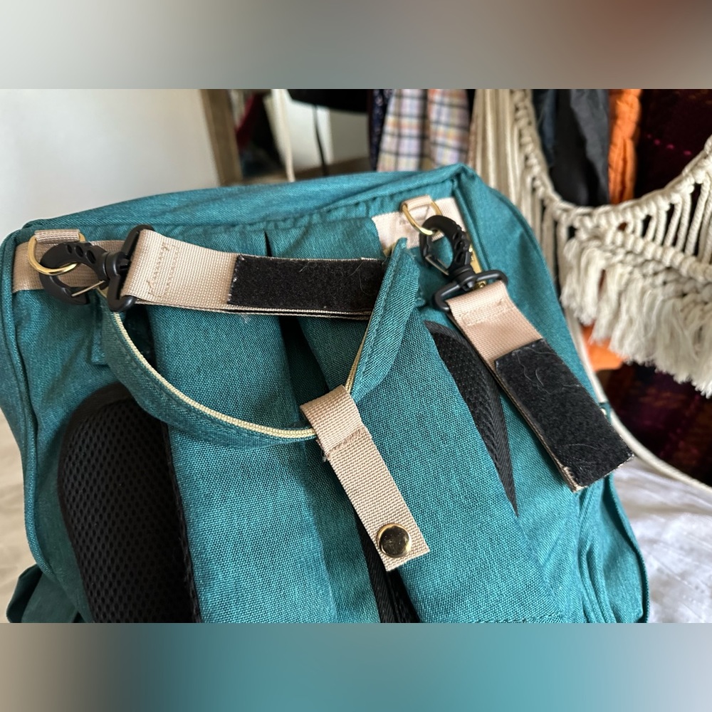 Mommy Bed Backpack with USB Charging and stroller straps - Picture 6 of 11